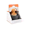 ceramic dish + brush - grey by full circle home