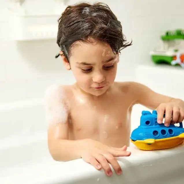 toy - bubbling submarine - 2-pack by green toys