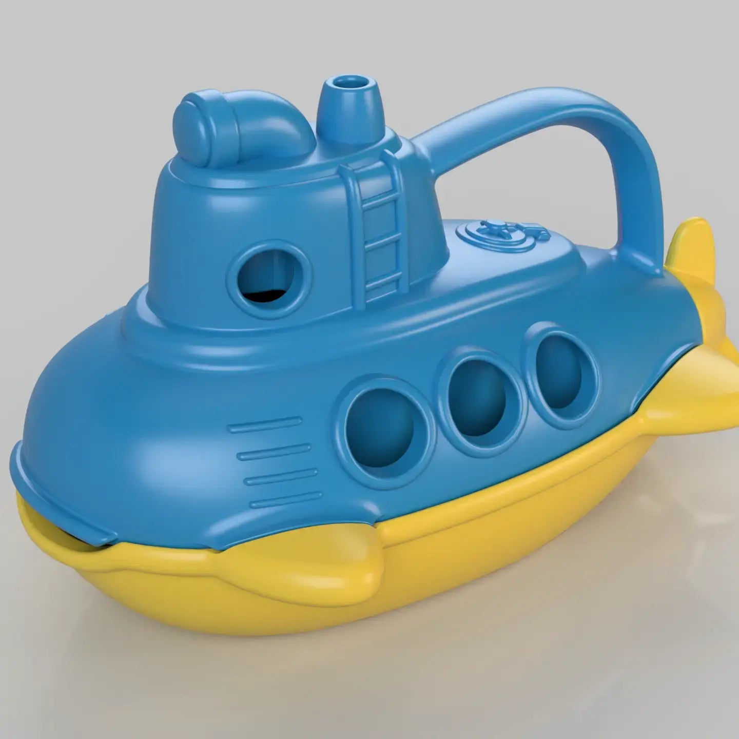 toy - bubbling submarine - 2-pack by green toys