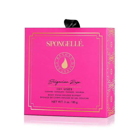 sponge buffer - body washed infused - bulgarian rose by spongelle llc