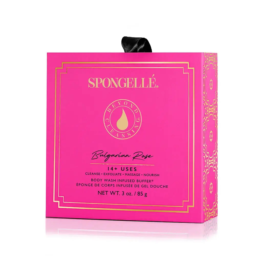 sponge buffer - body washed infused - bulgarian rose by spongelle llc