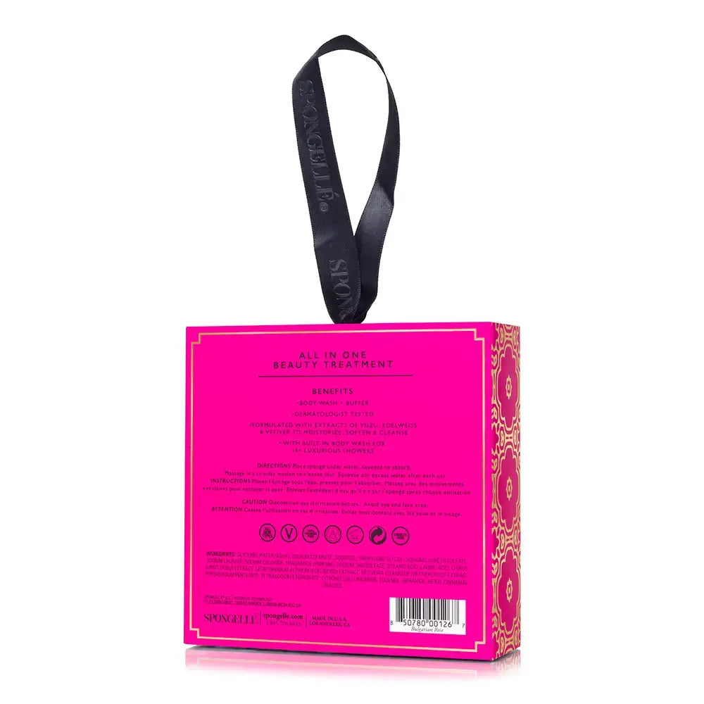 sponge buffer - body washed infused - bulgarian rose by spongelle llc