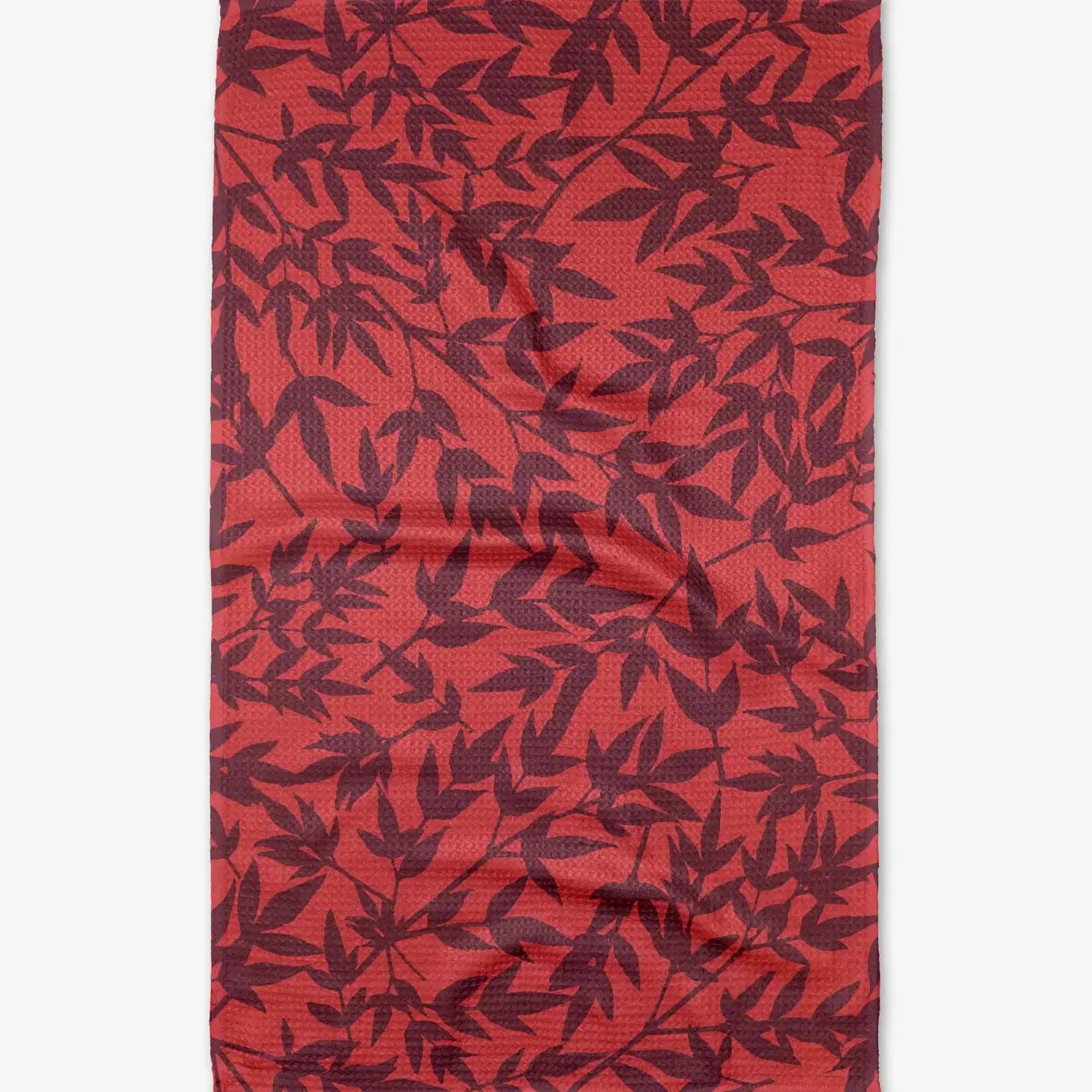 tea towel - microfiber - burgundy branches by geometry house