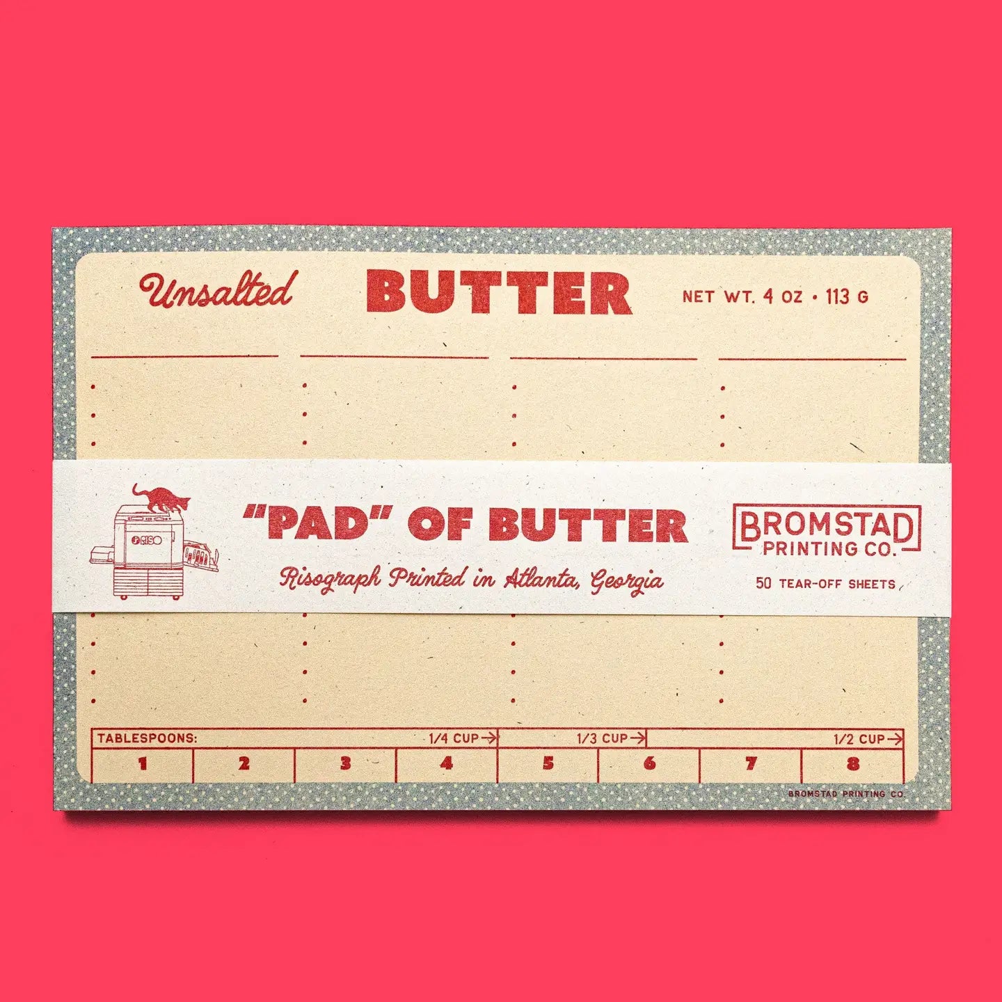 notepad - risograph - butter by bromstad printing co.