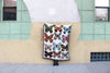 blanket - recycled cotton/acrylic - butterfly & moth tapestry by calhoun & co.