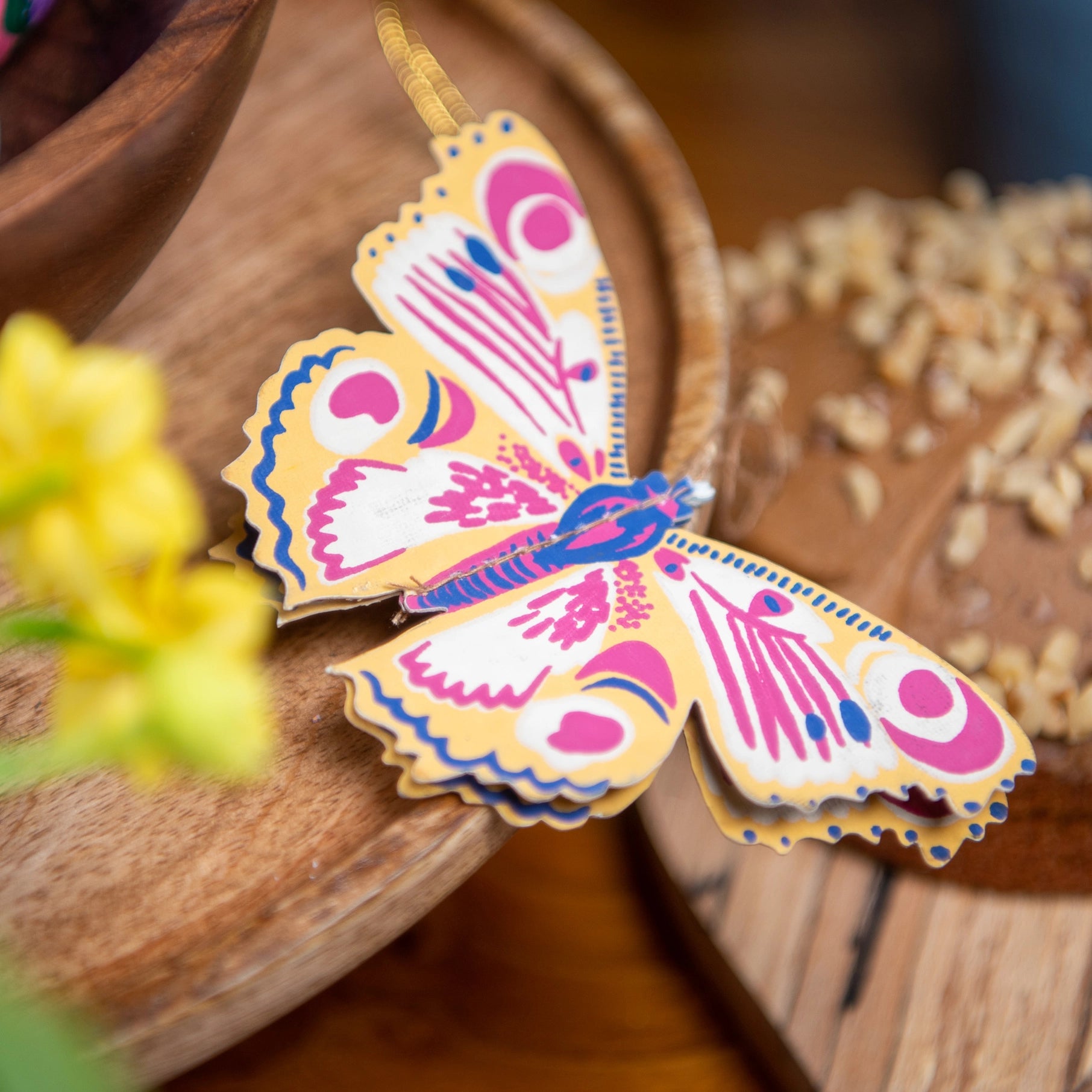 ornaments - recycled cotton paper - butterflies by east end press