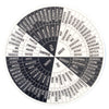 sticker - feelings wheel - black & white by plenty