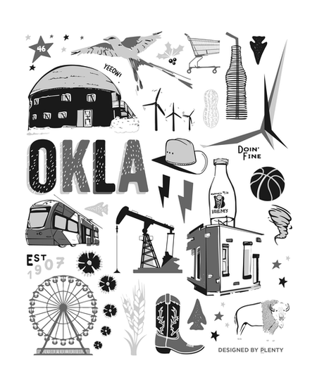 magnet - okla icons by catprint