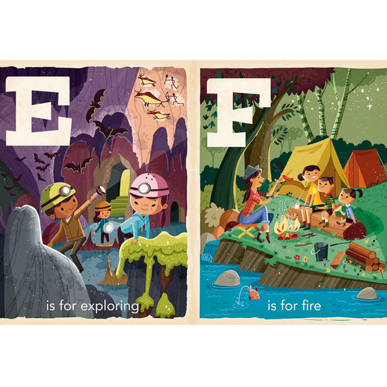 board book - babylit alphabet - c is for camping by gibbs smith
