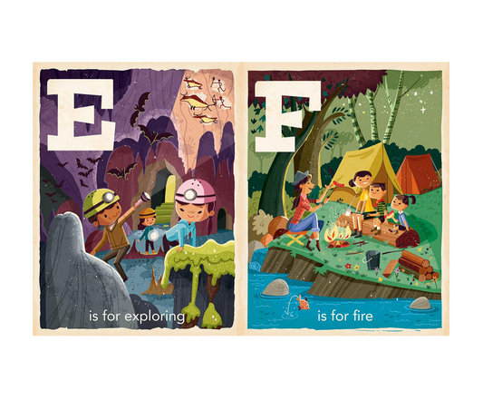 board book - babylit alphabet - c is for camping by gibbs smith