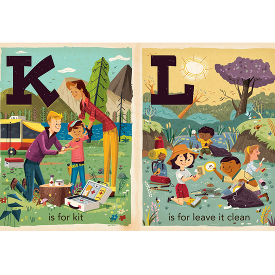board book - babylit alphabet - c is for camping by gibbs smith