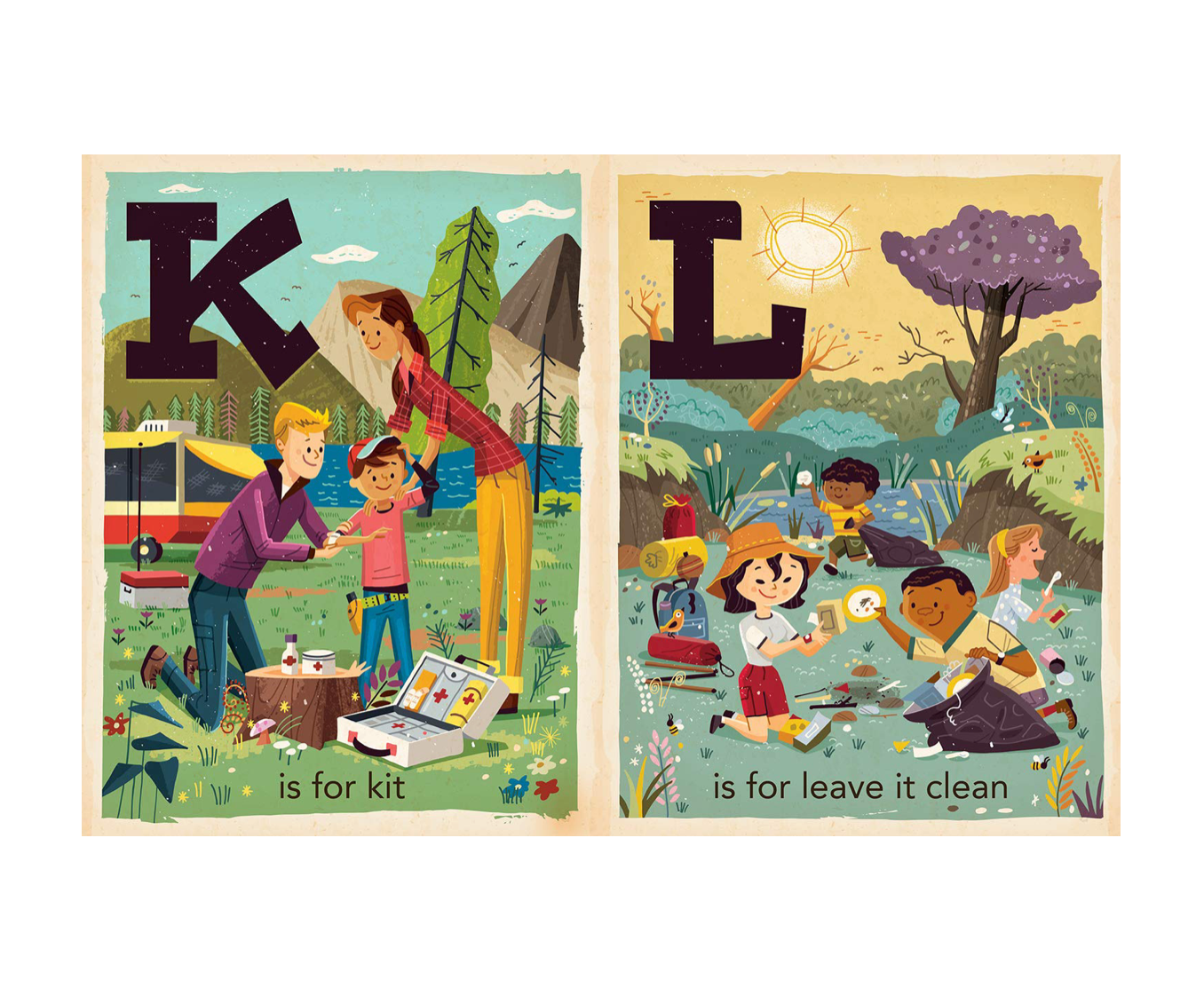 board book - babylit alphabet - c is for camping by gibbs smith