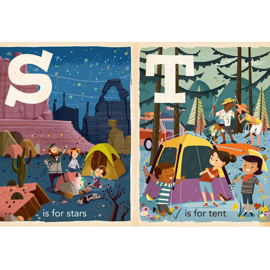 board book - babylit alphabet - c is for camping by gibbs smith
