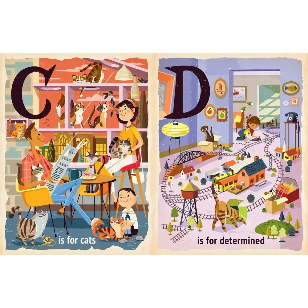 board book - alphabet - c is for cats by gibbs smith