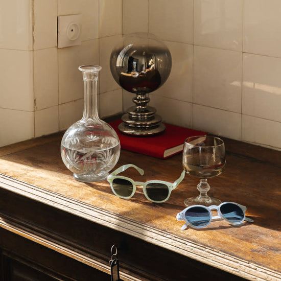 sunglasses - washed denim - #c square by izipizi