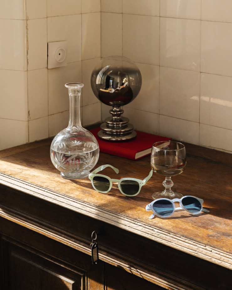 sunglasses - washed denim - #c square by izipizi