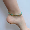 Anklet|Brass Teardrop/Bead