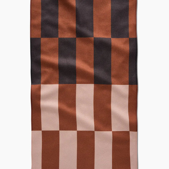 tea towel - microfiber - cabin plaid by geometry house