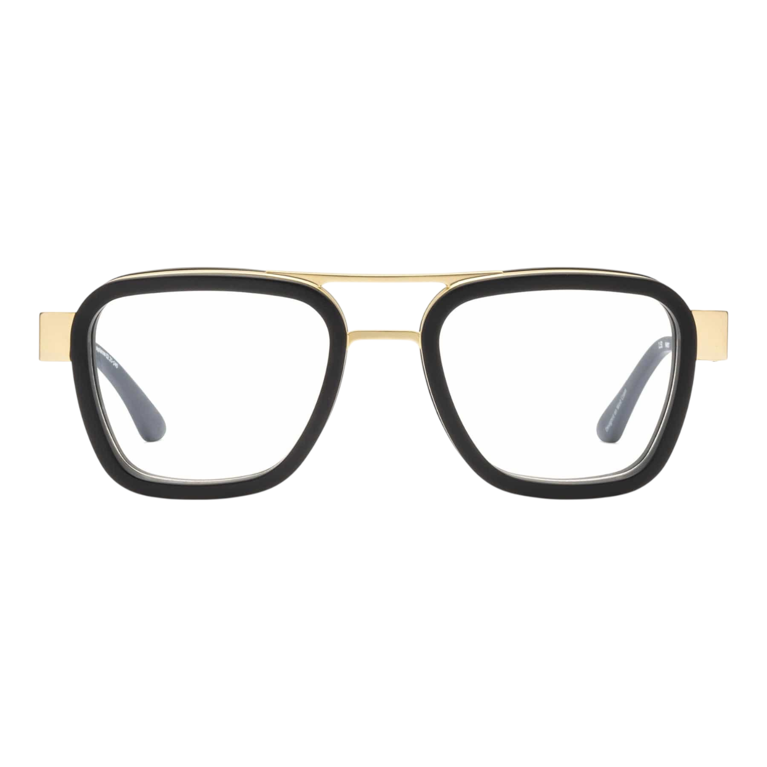 caddis reading glasses - bandit - matte gold - matte black by caddis
