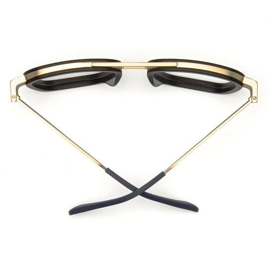 caddis reading glasses - bandit - matte gold - matte black by caddis