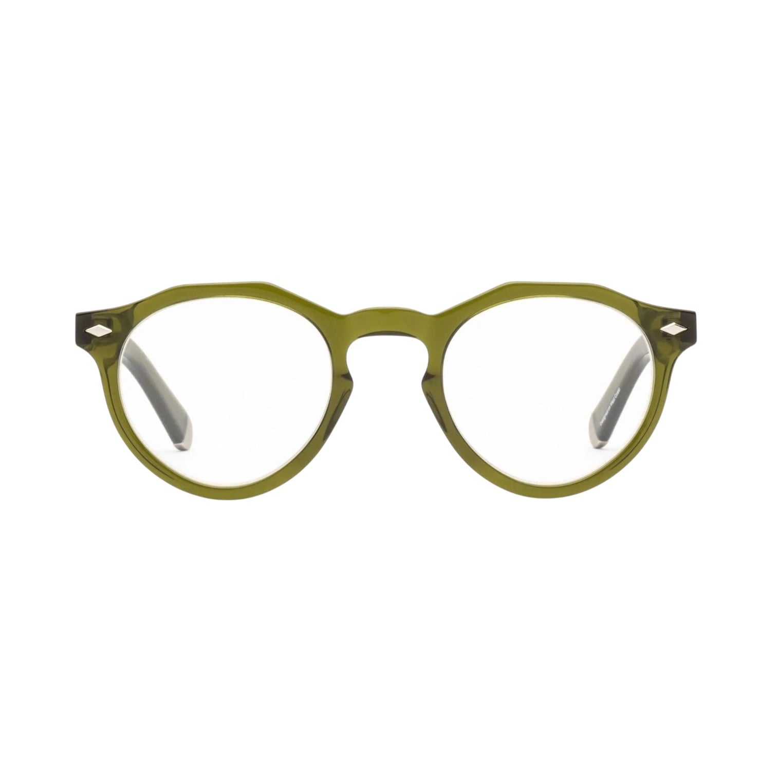 caddis reading glasses - dogleg - heritage green by caddis
