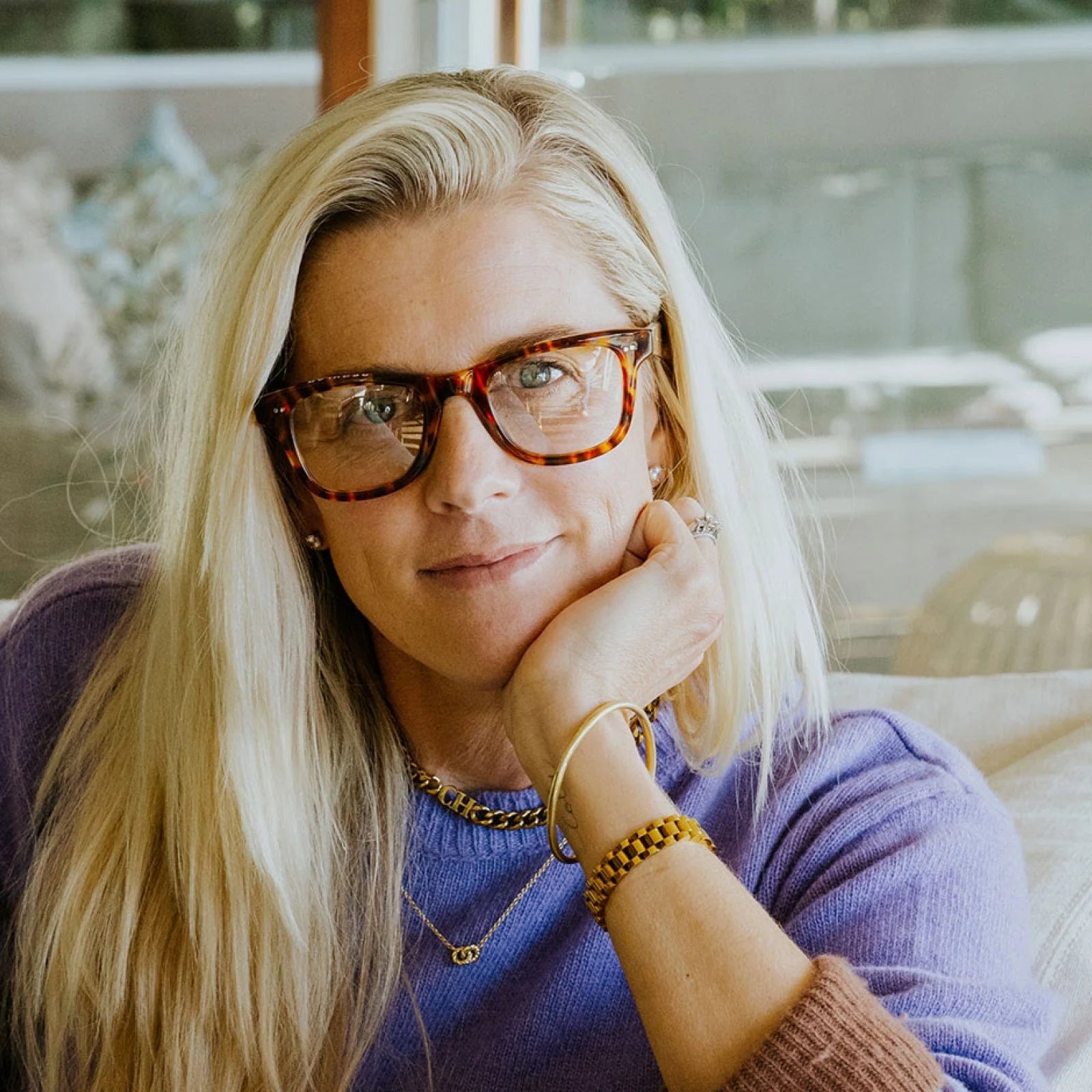 caddis reading glasses - porgy backstage medium - gloss turtle dove by caddis