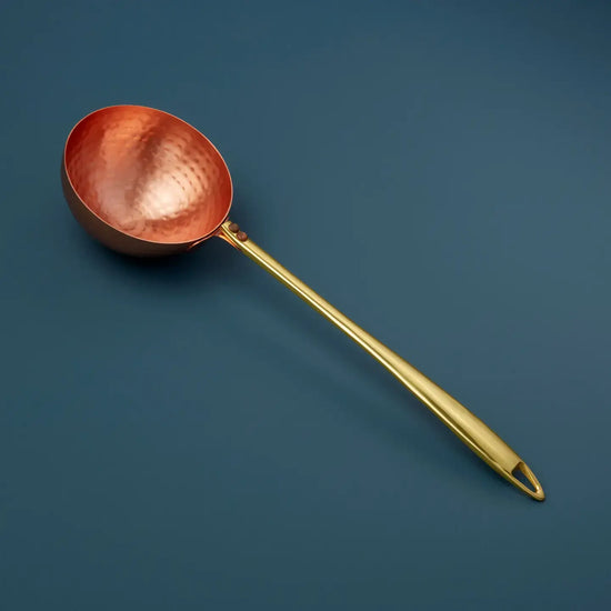 ladle - camden - hammered copper by be home