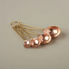 measuring spoons - camden - hammered copper by be home