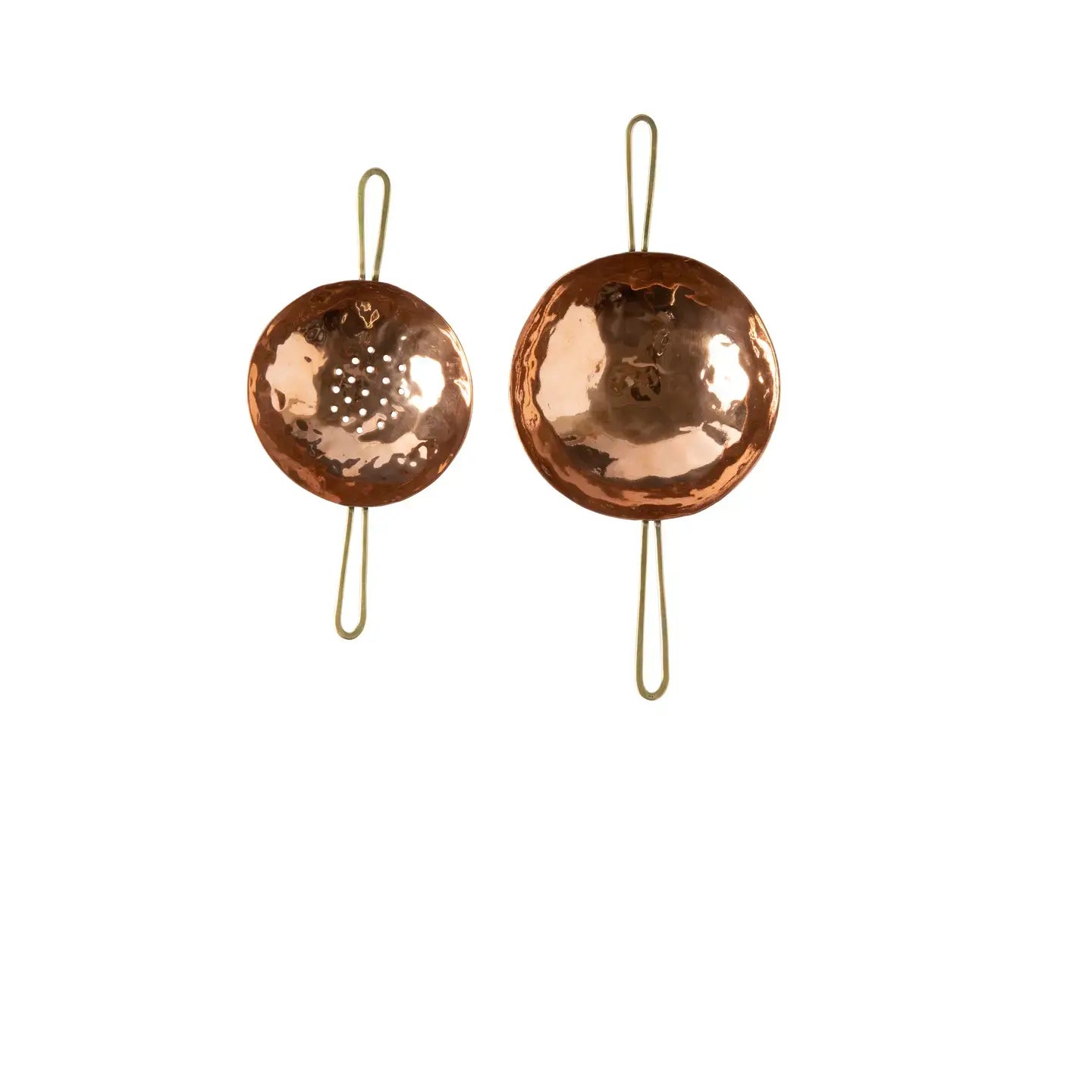 tea strainer - camden - hammered copper by be home