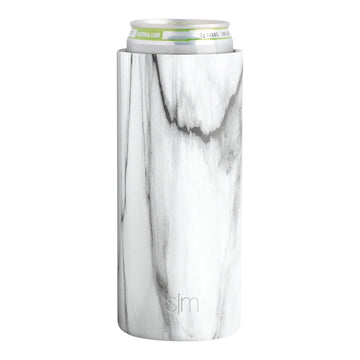 cooler - ranger slim can - carrara marble by simple modern
