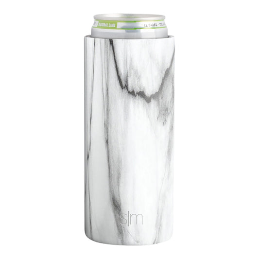 cooler - ranger slim can - carrara marble by simple modern