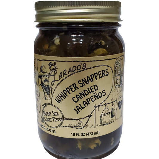 candied jalapeños - "whipper snappers" by ben jack larado's