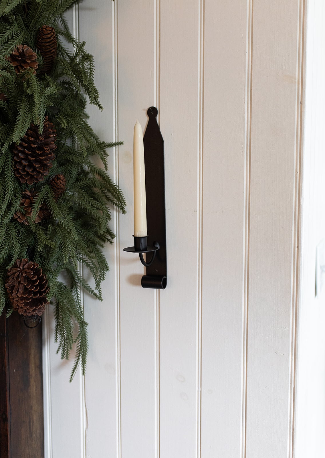 sconce - candle - wrought iron - 14" tall by millstream home