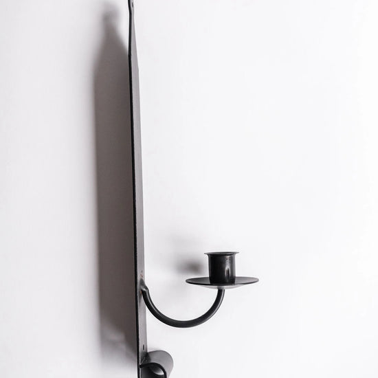 sconce - candle - wrought iron - 14" tall by millstream home