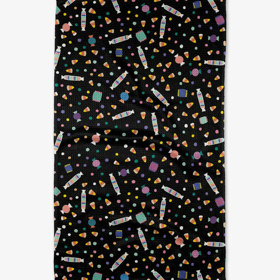 tea towel - microfiber halloween - candy rush by geometry house