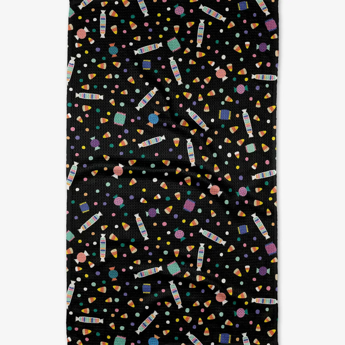 tea towel - microfiber halloween - candy rush by geometry house