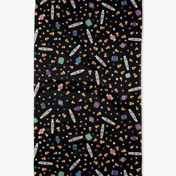 tea towel - microfiber halloween - candy rush by geometry house