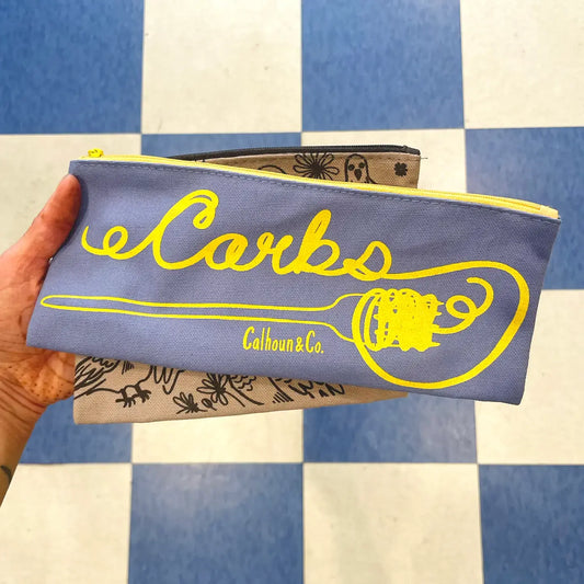 zipper pencil case - carbs/spaghetti by calhoun & co.