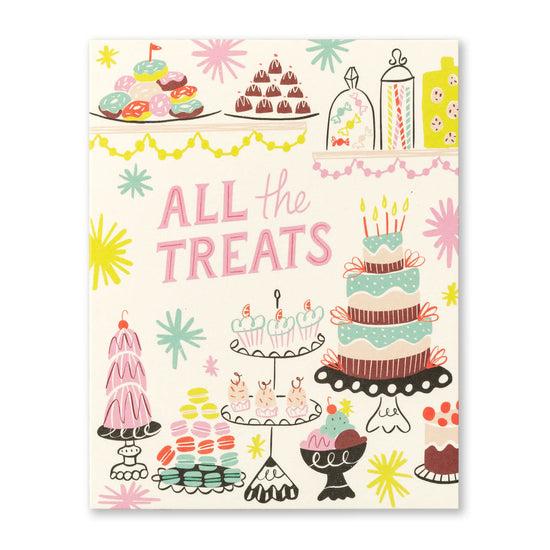 card - bday - all the treats by compendium