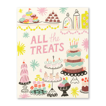 card - bday - all the treats by compendium