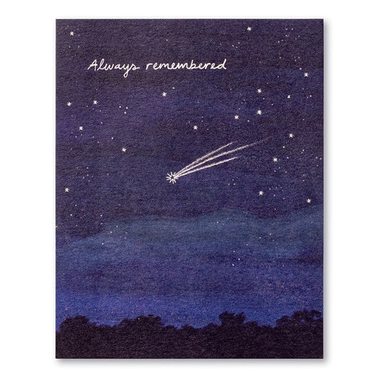 card - sympathy - always remembered by compendium