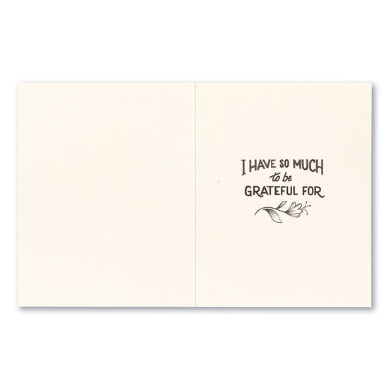 card - thank you - because of you by compendium