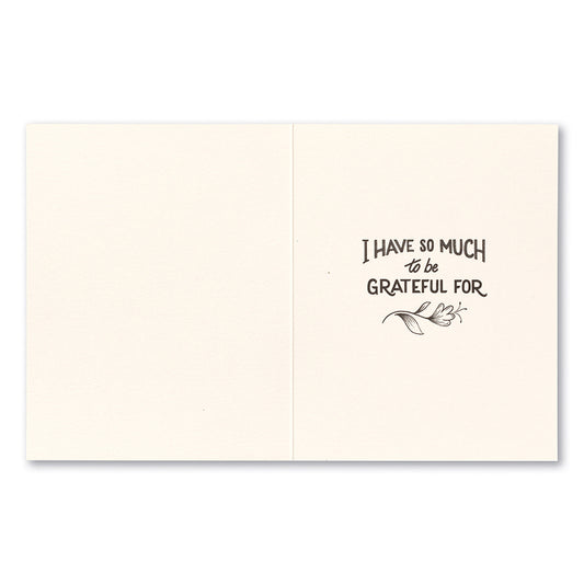 card - thank you - because of you by compendium