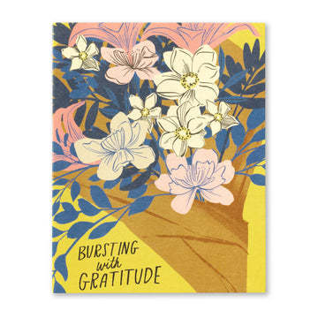 card - thanks - bursting with gratitude by compendium