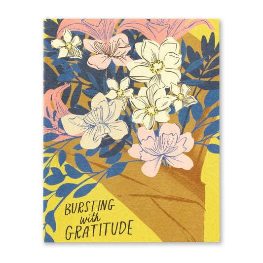 card - thanks - bursting with gratitude by compendium
