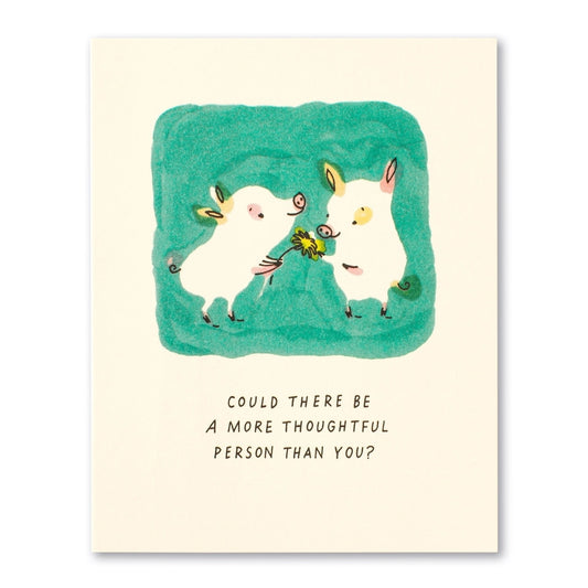 card - thank you - more thoughtful person by compendium