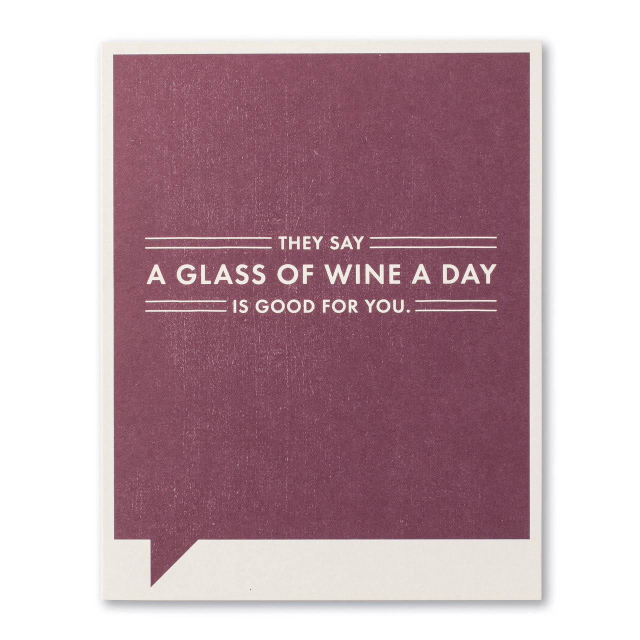 card - funny - glass of wine by compendium