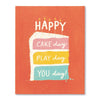 card - birthday - happy cake day by compendium