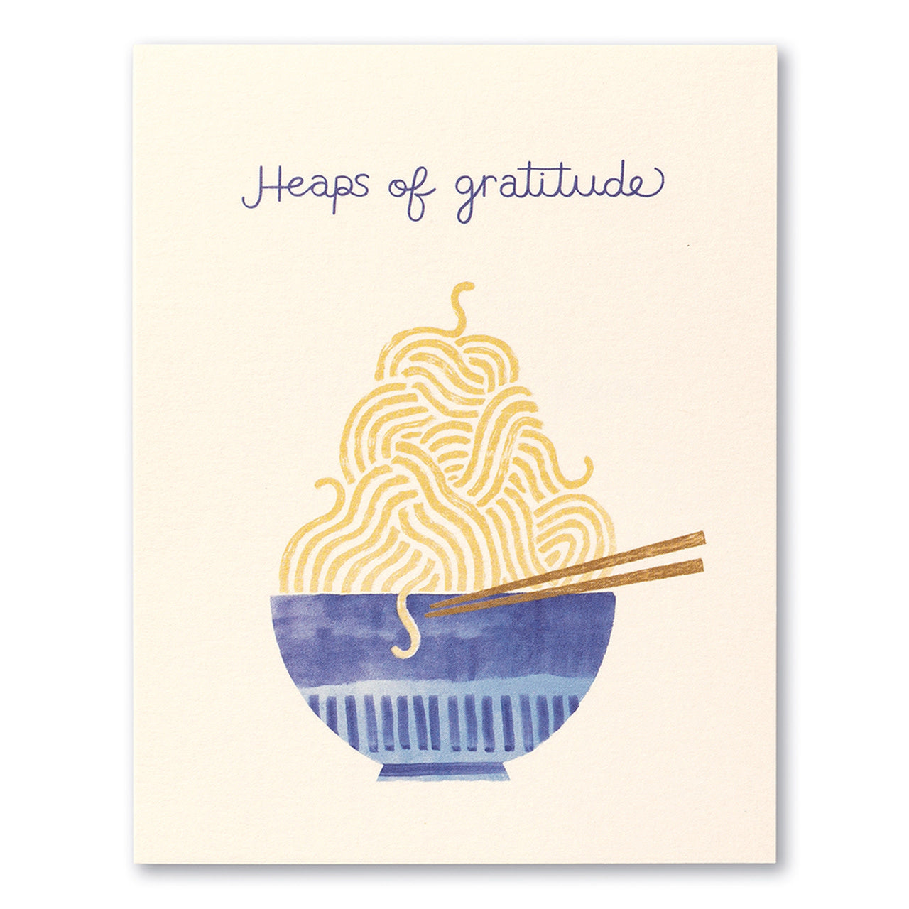 card - thank you - heaps of gratitude by compendium