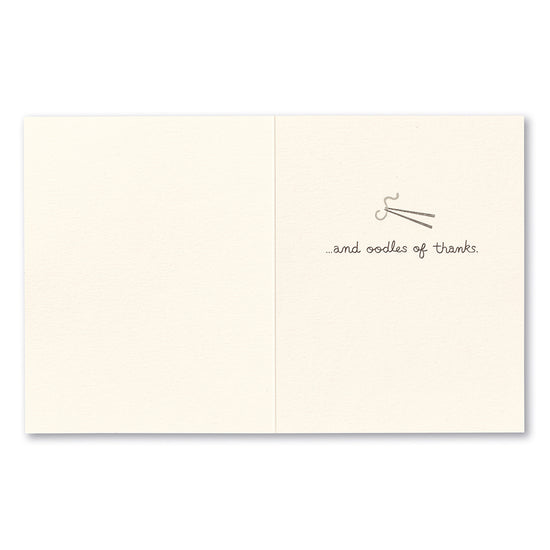 card - thank you - heaps of gratitude by compendium